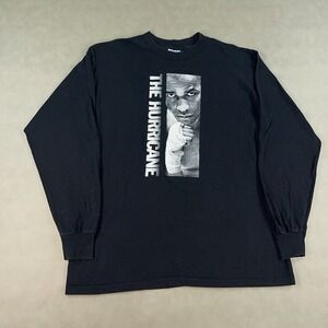Vintage 90s The Hurricane Denzel Washington Movie Long Sleeve All Sport Shirt XL